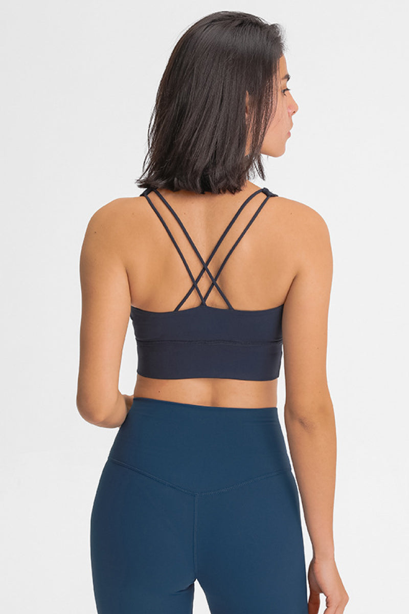 Double-Strap Cross-Back Sports Bra Ins Street