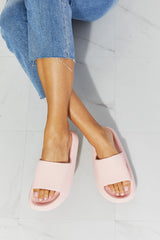 MMShoes Arms Around Me Open Toe Slide in Pink Ins Street