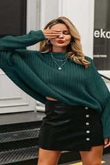 Fall Knit Loose Pullover Sweater Ins street