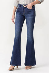 Lovervet Full Size Joanna Midrise Flare Jeans Ins Street