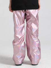 Pink Dazzling Ski Pants Ins Street