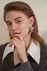 Big Flower Drop Dangle Earrings Ins Street