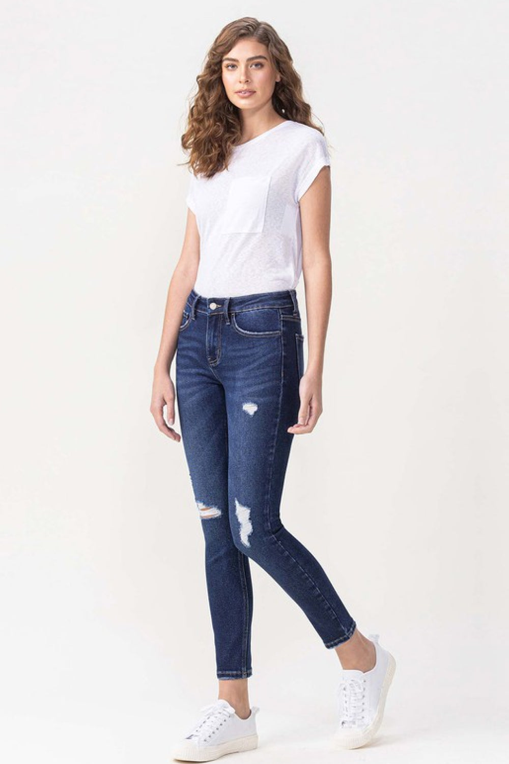 Lovervet Full Size Chelsea Midrise Crop Skinny Jeans Ins Street