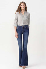 Lovervet Full Size Joanna Midrise Flare Jeans Ins Street