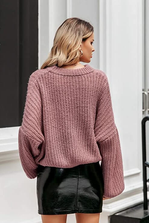 Fall Knit Loose Pullover Sweater Ins street