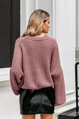 Fall Knit Loose Pullover Sweater Ins street