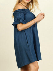 Booth Cotton Pocketed Puff Sleeve Dress InsStreet