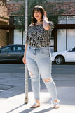 Lovervet Full Size Lauren Distressed High Rise Skinny Jeans Ins Street