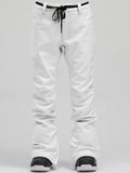 New Fashion Winter Waterproof White Ski Snowboard Pants Ins Street