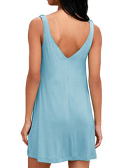 Mahalia Cotton Pocketed Dress - Ice Blue Ins Street