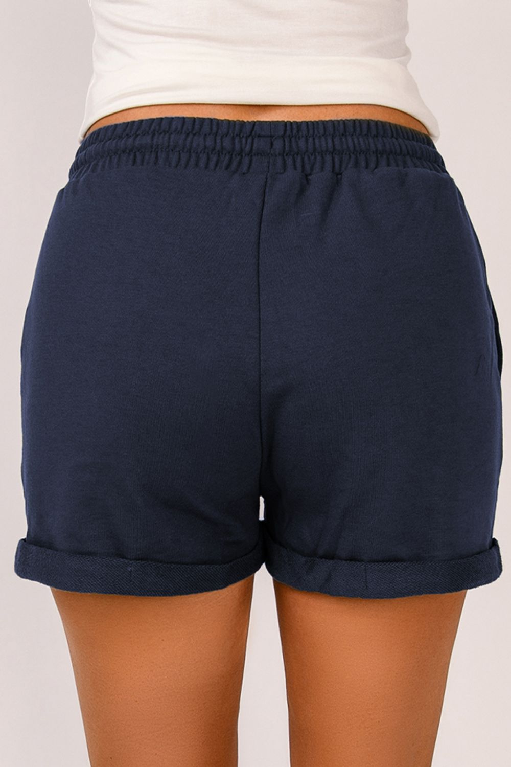 Drawstring Cuffed Shorts with Pockets Ins Street