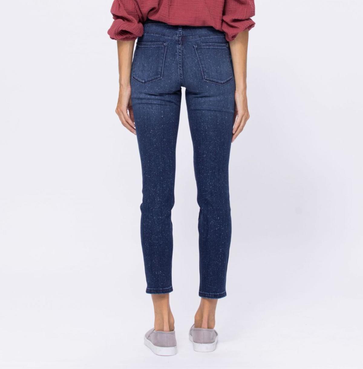 Spots Mid-Rise Mineral Wash Relaxed Jeans Ins Street