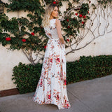 Willa Floral Lace Ruffle Maxi Dress Ins Street