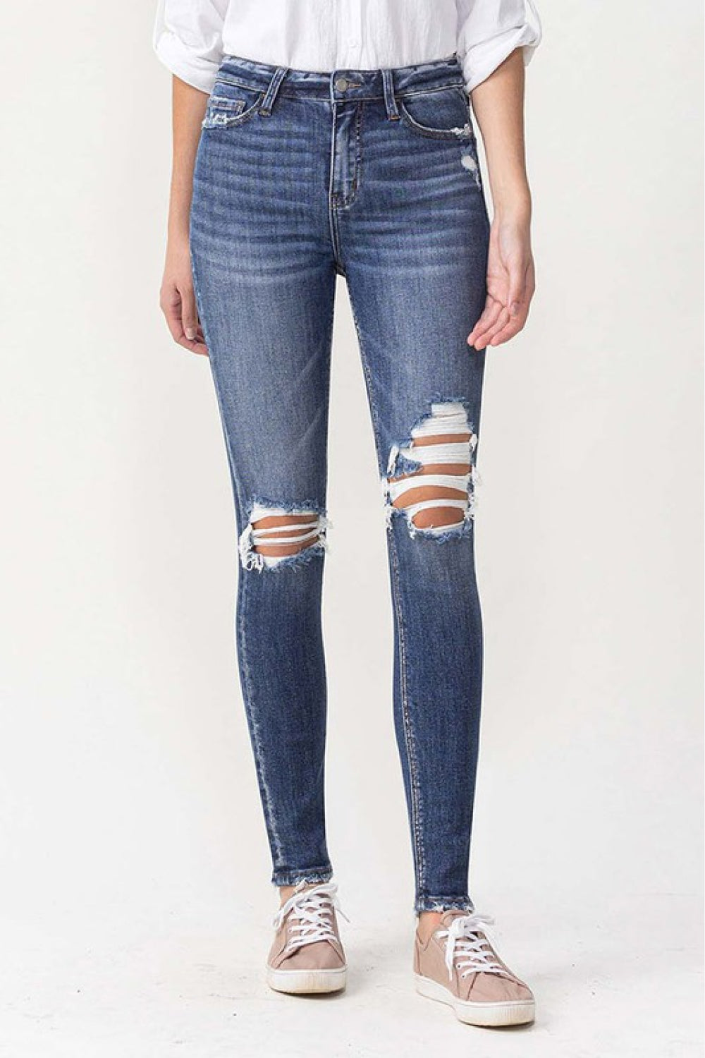 Lovervet Hayden Full Size High Rise Skinny Ins Street