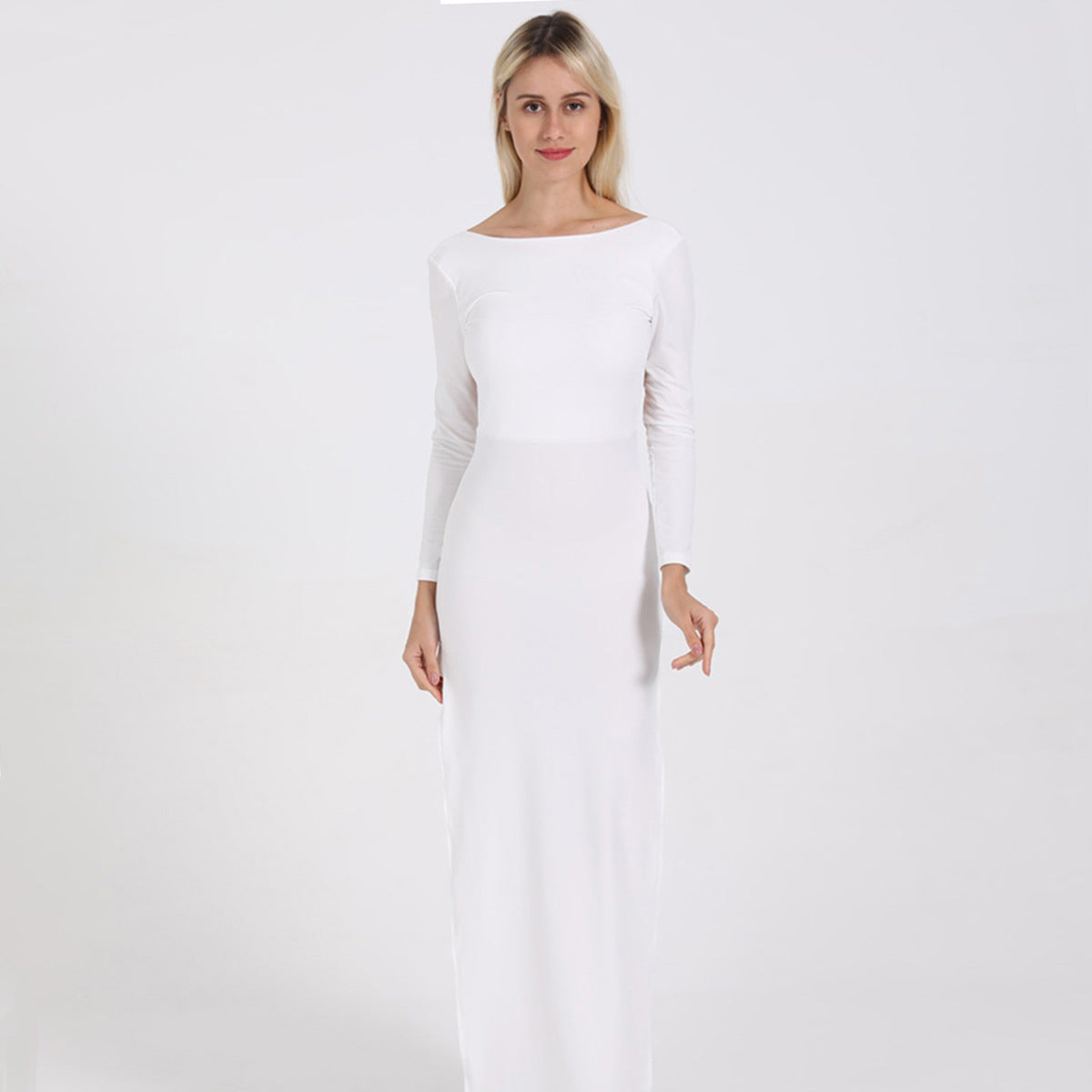 Poise Cotton Open Back Midi Dress - White - FINAL SALE Ins Street