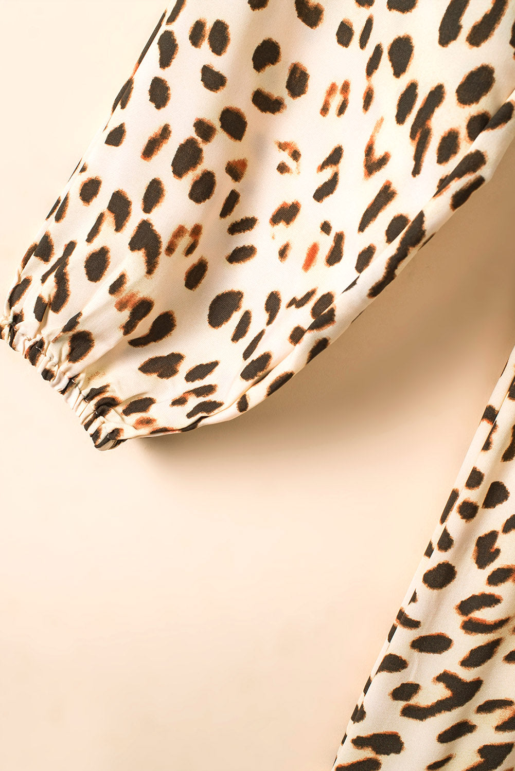 Leopard Smocked Waist Tiered Dress Ins Street