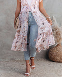 Andreja Floral Ruffle Duster - FINAL SALE ON T-001