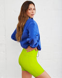 Superset Biker Shorts - Neon Lime - FINAL SALE