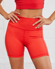 Superset Biker Shorts - Flame Red - FINAL SALE Ins Street