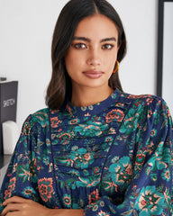 Auden Floral Pintuck Blouse - FINAL SALE InsStreet