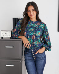 Auden Floral Pintuck Blouse - FINAL SALE InsStreet