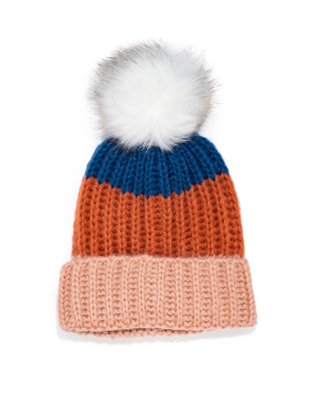 Alpine Pom Beanie - Rust Multi - FINAL SALE SUCC-001