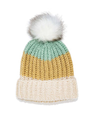 Alpine Pom Beanie - Yellow Multi - FINAL SALE SUCC-001