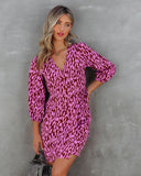 Another Year Of Love Printed Wrap Dress - FINAL SALE TYCH-001