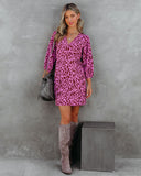 Another Year Of Love Printed Wrap Dress - FINAL SALE TYCH-001