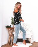 Beth Striped Knit Sweater - Black - FINAL SALE InsStreet