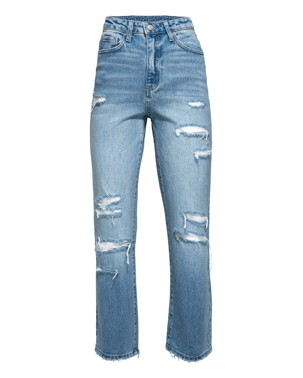 Beverly High Rise Distressed Denim InsStreet