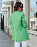 Binx Pocketed Blazer - Green Apple InsStreet