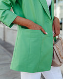 Binx Pocketed Blazer - Green Apple InsStreet