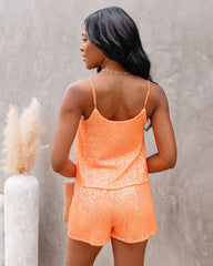 Blaze Sequin Cami Tank - Orange - FINAL SALE InsStreet