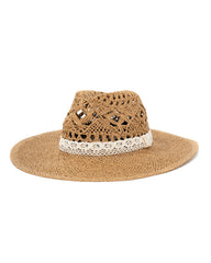 Bondi Lace Straw Hat - Tan InsStreet