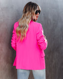 Boss Up Pocketed Blazer - Ultra Pink InsStreet