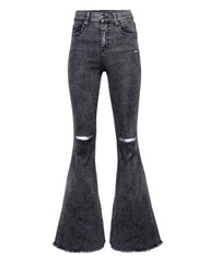 Brant High Rise Acid Wash Bell Bottom Denim - FINAL SALE Insstreet