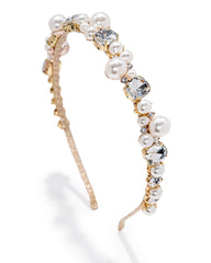 Brie Pearl Embellished Headband Ins Street