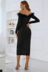 Freddie Off Shoulder Cut Out Bandage Dress Ins Street