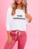 Carb Enthusiast Long Sleeve Knit Top - FINAL SALE Ins Street