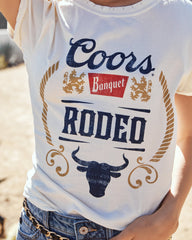 Coors Banquet Rodeo Cotton Distressed Tee RECY-001