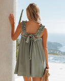 Caria Pocketed Babydoll Dress - Olive Ins Street