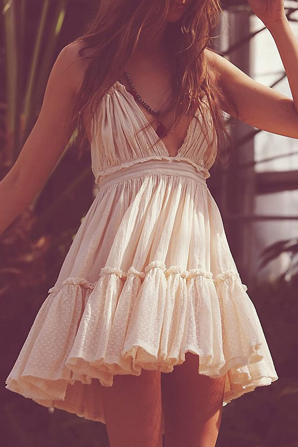 Womens Summer Halter Deep V Neck Sexy Patchwork Mini Short Dresses Ins street