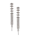 Crystal Clear Earrings - Silver ACCE-001