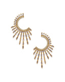 Crystal Deco Hoops - Gold ACCE-001