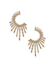 Crystal Deco Hoops - Gold ACCE-001