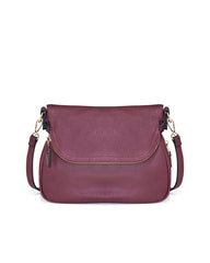 Dandy Crossbody Messenger Bag - Burgundy - FINAL SALE MODA-001