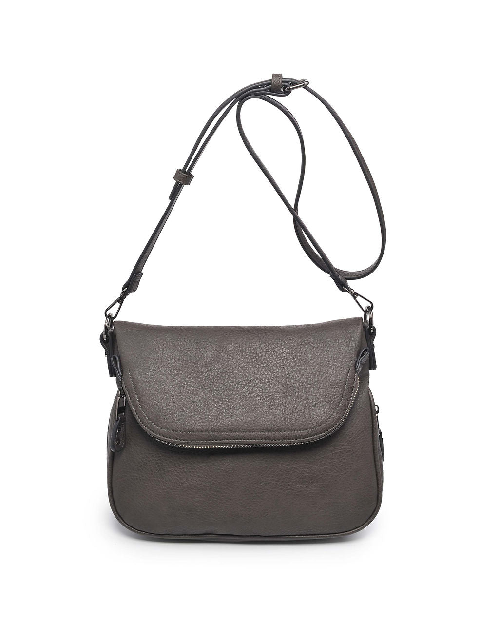 Dandy Crossbody Messenger Bag - Charcoal - FINAL SALE MODA-001