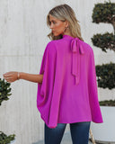 Danna Cape Sleeve Blouse - Orchid TYCH-001