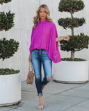 Danna Cape Sleeve Blouse - Orchid TYCH-001